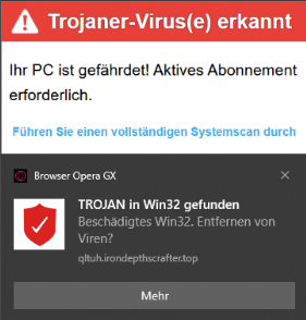 Gefälschte Windows-Warnungen und Viren sicher entfernen