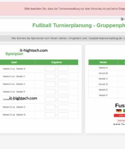 I-generierte Fußballturnierplanung – Teil 5 der Serie