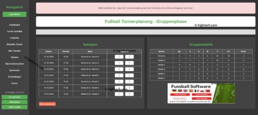 KI-generierte Planung für Fußballturnier – Teil 6 der Serie