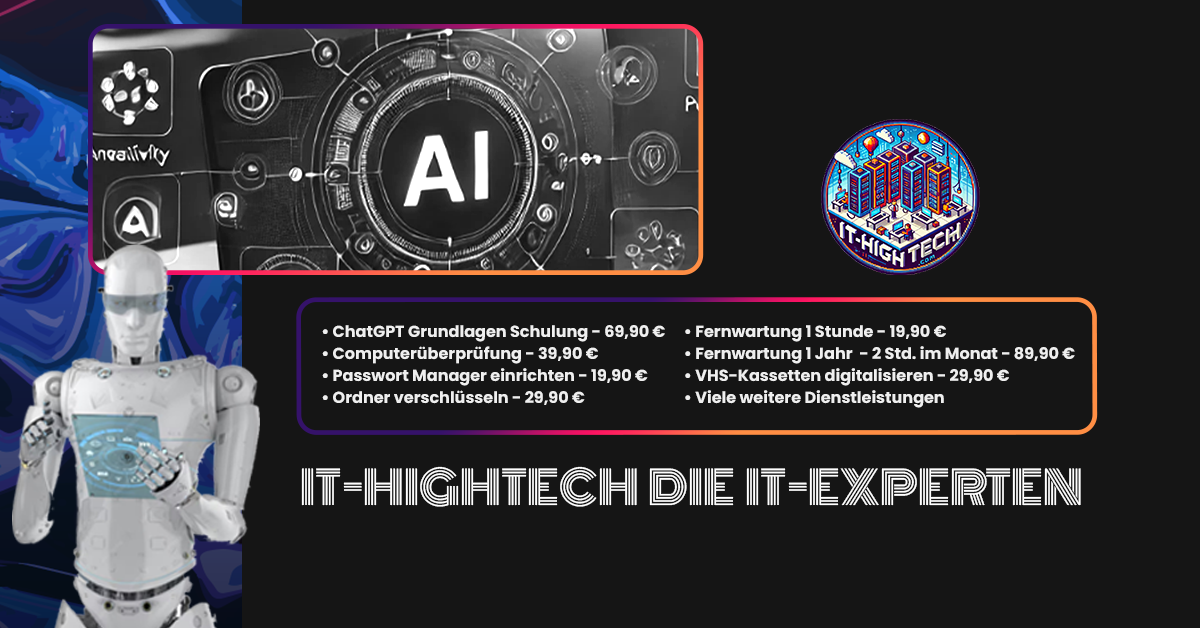 Neues Banner für IT HIGHTECH – PC-Fernwartung Dienstleistungen